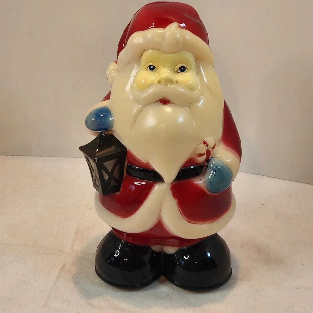 Vtg Replacement Blow Mold Santa Claus‎ Walkway Light Topper Christmas 7.5 Inches